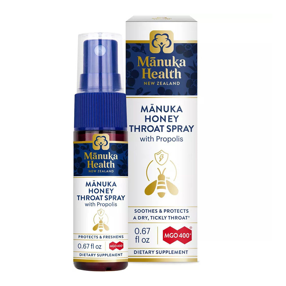 Manuka Health Manuka Honey Throat Spray With Propolis, 0.67 Oz